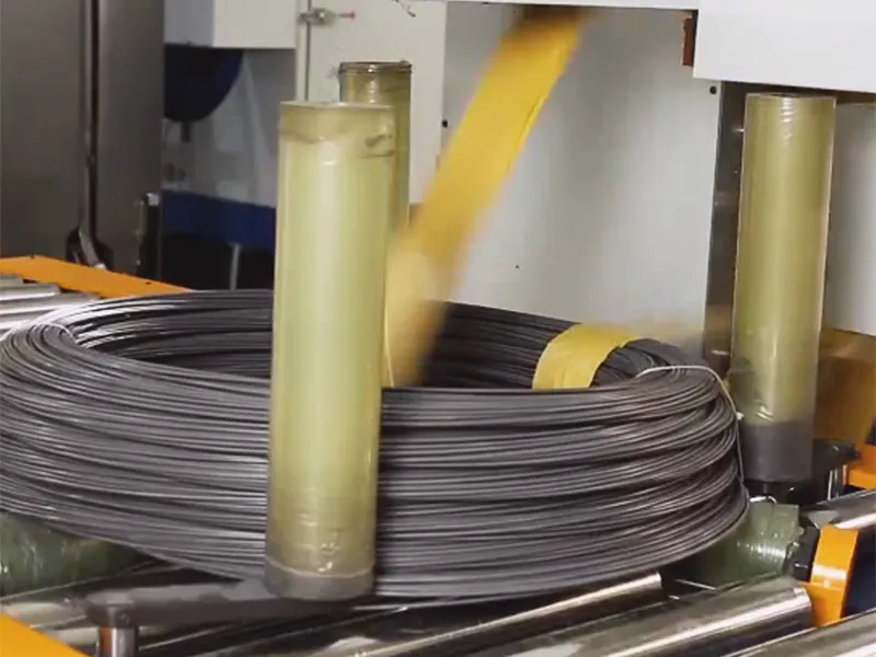 Línea automática de trefilado y embalaje de alambre SA-2XBZ-100