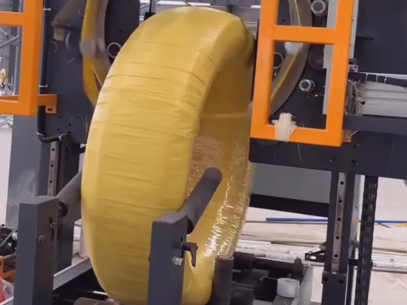 Máquina envolvedora semiautomática de bobinas SA-LS-600
